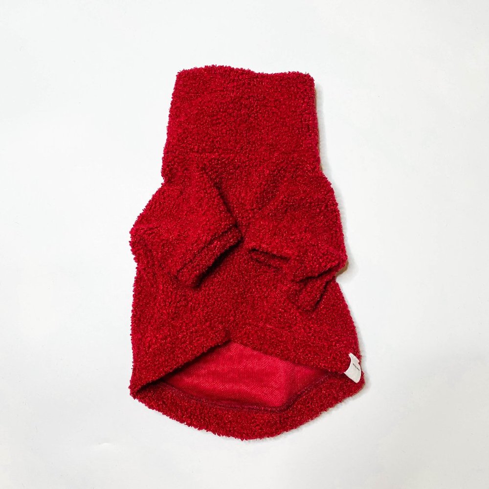 Mister Woof Burgundy Teddy Jumper